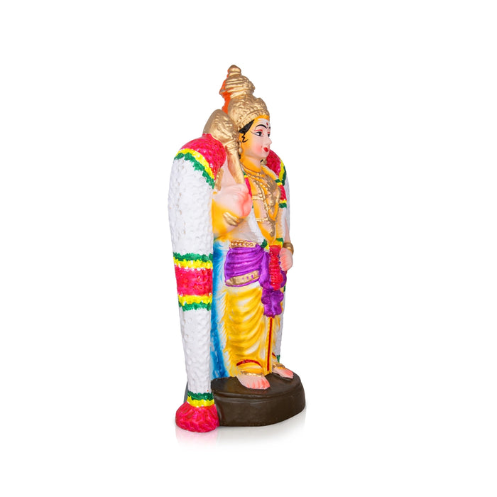 Salem Murugan Clay Golu Bommai - 12 x 7 Inches | Giri Golu Doll/ Navaratri Golu Bomma/Gombe/Bommai