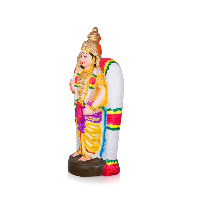 Salem Murugan Clay Golu Bommai - 12 x 7 Inches | Giri Golu Doll/ Navaratri Golu Bomma/Gombe/Bommai