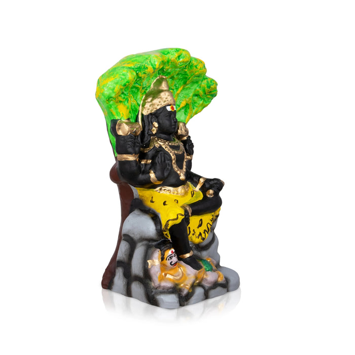 Dhakshinamoorthy Clay Golu Bommai - 9 Inches | Giri Golu Doll/ Navaratri Golu Bomma/Gombe/Bommai