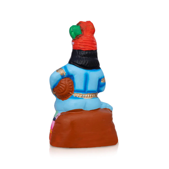 Butter Krishna Paper Mache Golu Bommai – 7.5 X 4 Inches | Giri Golu Doll / Navaratri Golu Bomma / Gombe / Bommai