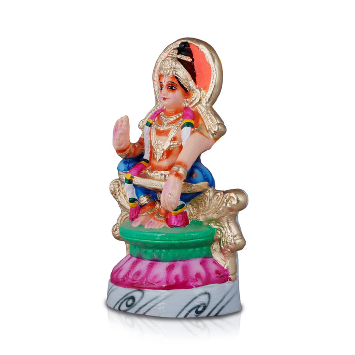 Ayyappan Statue Paper Mache Golu Bommai - 12 x 7 Inches | Giri Golu Doll/ Navaratri Golu Bomma/Gombe/Bommai