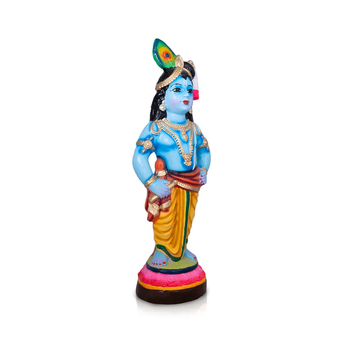 Vittoba Krishna Paper Mache Golu Bommai – 22 X 8 Inches | Giri Golu Doll / Navaratri Golu Bomma / Gombe / Bommai