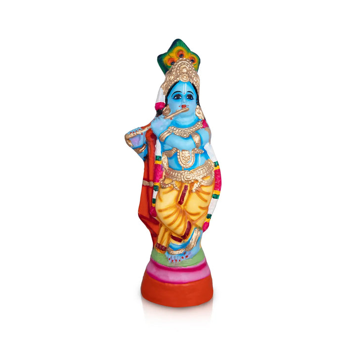 Vitthoba Krishna Paper Mache Golu Bommai – 16 X 5.5 Inches | Giri Golu Doll/ Navaratri Golu Bomma/ Gombe/ Bommai
