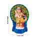 Peacock Murugan Statue Paper Mache Golu Bommai - 10 x 6 Inches | Giri Golu Doll/ Navaratri Golu Bomma/ Gombe - Paper Mache Kolu Bommai