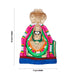 Annamalai Unnamalai Paper Mache Golu Bommai Pair - 13 x 9 Inches | Giri Golu Doll/ Navaratri Golu Bomma/ Gombe - Paper Mache Kolu Bommai