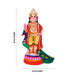 Bala Murugan Statue Paper Mache Golu Bommai -18 x 10 Inches | Giri Golu Doll/Navaratri Golu Bomma/Gombe/Bommai - Paper Mache Kolu Bommai