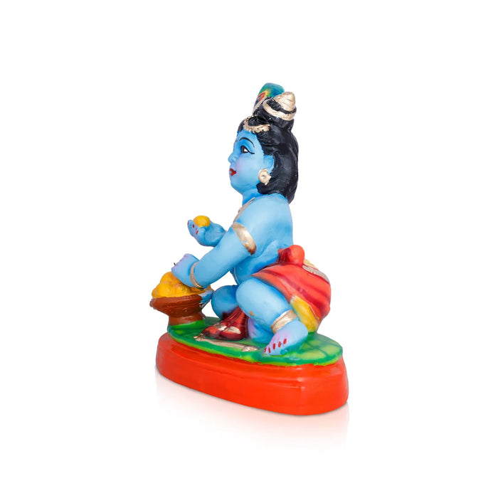 Laddu Krishna Paper Mache Golu Bommai – 15 X 10.5 Inches | Giri Golu Doll / Navaratri Golu Bomma / Gombe / Bommai