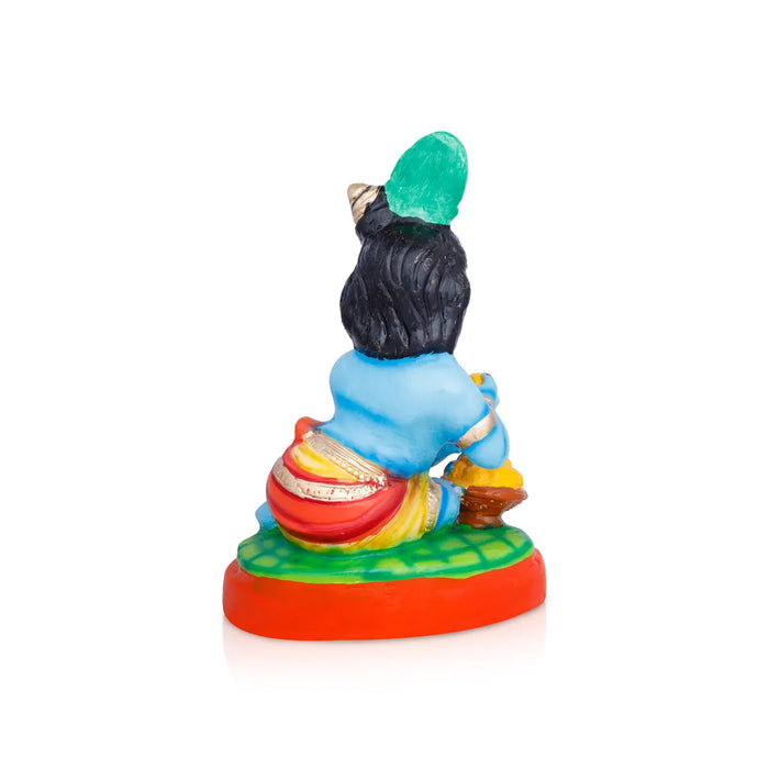 Laddu Krishna Paper Mache Golu Bommai – 15 X 10.5 Inches | Giri Golu Doll / Navaratri Golu Bomma / Gombe / Bommai
