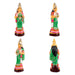 Utsava Murti Paper Mache Golu Bommai Set - 19 x 9 Inches | Giri Golu Doll/ Navaratri Golu Bomma/ Gombe - Paper Mache Kolu Bommai