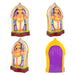 Kubera Lakshmi Statue Paper Mache Golu Bommai Set - 15 x 7 Inches | Giri Golu Doll/ Navaratri Golu Bomma/Gombe - Paper Mache Kolu Bommai