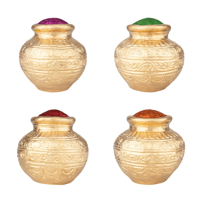 Kubera Lakshmi Statue Paper Mache Golu Bommai Set - 15 x 7 Inches | Giri Golu Doll/ Navaratri Golu Bomma/Gombe - Paper Mache Kolu Bommai