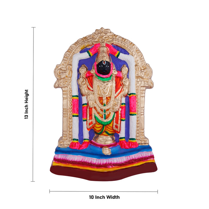 Kalyana Balaji Murti Paper Mache Golu Bommai - 13 x 10 Inches | Giri Golu Doll/Navaratri Golu Bomma/Gombe/Bommai - Paper Mache Kolu Bommai