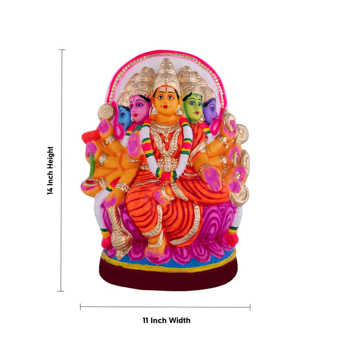 Gayathri Devi Paper Mache Golu Bommai - 14 x 11 Inches | Giri Golu Doll/ Navaratri Golu Bomma/Gombe