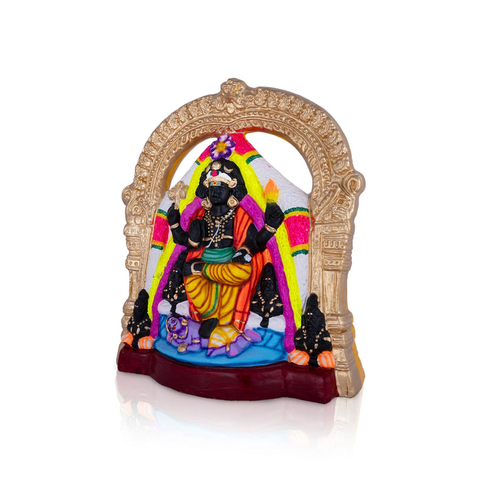Dakshinamurthy Vigraham With Arch Paper Mache Golu Bommai - 17 x 13 Inches | Giri Golu Doll/ Navaratri Golu Bomma - Paper Mache Kolu Bommai