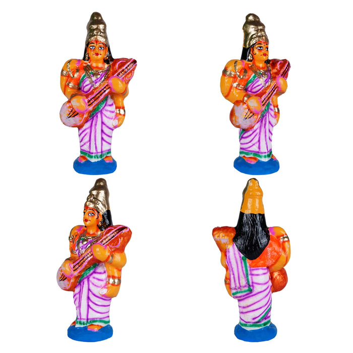 Thiruparkadal Clay Golu Bommai Set - 11 x 22 Inches | Giri Golu Doll/ Navaratri Golu Bomma/ Gombe