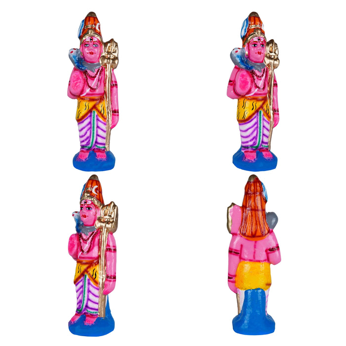 Thiruparkadal Clay Golu Bommai Set - 11 x 22 Inches | Giri Golu Doll/ Navaratri Golu Bomma/ Gombe