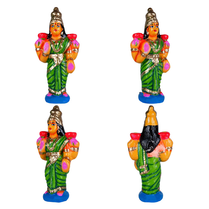 Thiruparkadal Clay Golu Bommai Set - 11 x 22 Inches | Giri Golu Doll/ Navaratri Golu Bomma/ Gombe