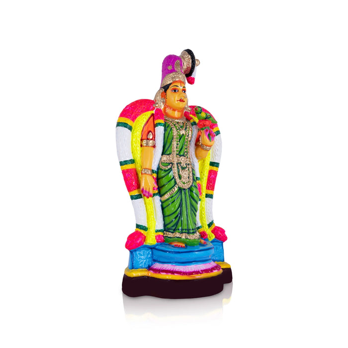 Goda Devi Paper Mache Golu Bommai - 20 x 9.5 Inches | Giri Golu Doll/ Navaratri Golu Bomma/Gombe/Andal Bommai - Paper Mache Kolu Bommai