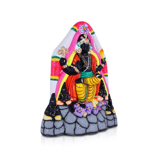 Dakshinamurthy Vigraham Paper Mache Golu Bommai - 15 x 14 Inches | Giri Golu Doll/ Navaratri Golu Bomma/ Gombe - Paper Mache Kolu Bommai