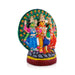 Murugan Valli Deivanai Statue With Peacock Paper Mache Golu Bommai-15 x 13 Inches | Giri Golu Doll/Navaratri Gombe - Paper Mache Kolu Bommai