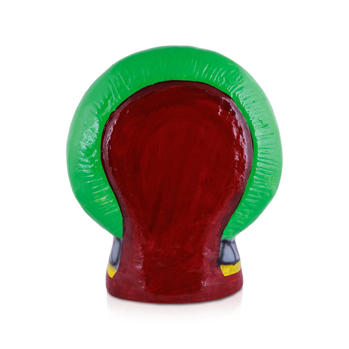 Murugan Valli Deivanai Statue With Peacock Paper Mache Golu Bommai-15 x 13 Inches | Giri Golu Doll/Navaratri Gombe - Paper Mache Kolu Bommai