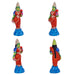Murugan Valli Deivanai Statue Paper Mache Golu Bommai Set - 10 X 6.5 Inches | Giri Golu Doll/ Navaratri Gombe - Paper Mache Kolu Bommai