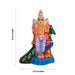 Murugan Valli Deivanai Statue Paper Mache Golu Bommai Set - 10 X 6.5 Inches | Giri Golu Doll/ Navaratri Gombe - Paper Mache Kolu Bommai
