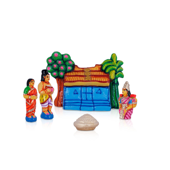 Kanakadhara Lakshmi Clay Golu Bommai Set