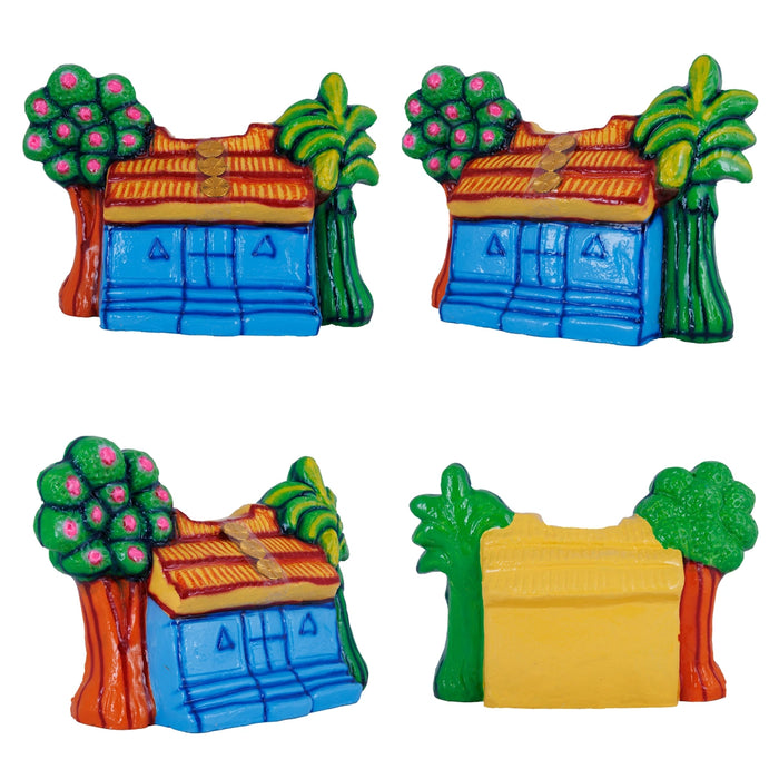 Kanakadhara Lakshmi Clay Golu Bommai Set - 11 X 10 Inches | Giri Golu Doll/ Navaratri Golu Bomma/Gombe/ Bommai - Clay Kolu Bommai