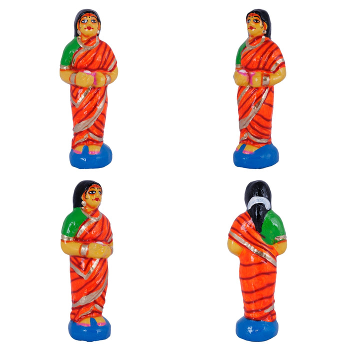 Kanakadhara Lakshmi Clay Golu Bommai Set - 11 X 10 Inches | Giri Golu Doll/ Navaratri Golu Bomma/Gombe/ Bommai - Clay Kolu Bommai