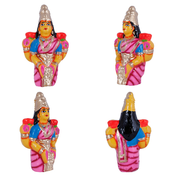Kanakadhara Lakshmi Clay Golu Bommai Set - 11 X 10 Inches | Giri Golu Doll/ Navaratri Golu Bomma/Gombe/ Bommai - Clay Kolu Bommai