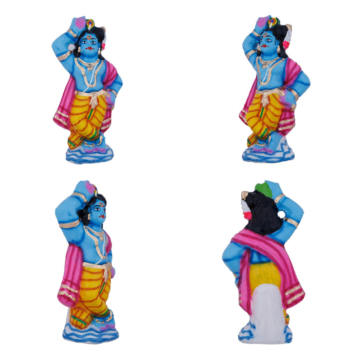 Govardhana Giri Krishna Paper Mache Golu Bommai Set- 12 X 13 Inches | Giri Golu Doll/Navaratri Golu Bommai/Gombe - Paper Mache Kolu Bommai