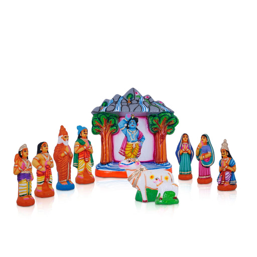 Unique Navaratri Golu design for authentic golu bommai set arrangements