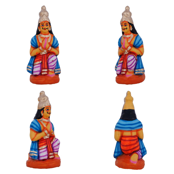 Govardhana Giri Krishna Paper Mache Golu Bommai Set- 12 X 13 Inches | Giri Golu Doll/Navaratri Golu Bommai/Gombe - Paper Mache Kolu Bommai