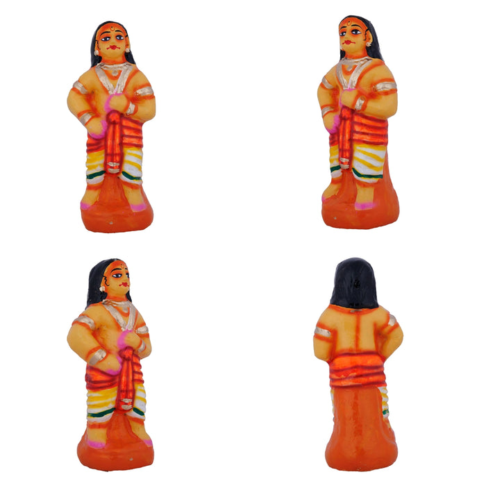 Govardhana Giri Krishna Paper Mache Golu Bommai Set- 12 X 13 Inches | Giri Golu Doll/Navaratri Golu Bommai/Gombe - Paper Mache Kolu Bommai