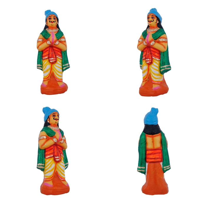 Govardhana Giri Krishna Paper Mache Golu Bommai Set- 12 X 13 Inches | Giri Golu Doll/Navaratri Golu Bommai/Gombe - Paper Mache Kolu Bommai