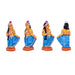 Krishna Murti With Gopiyar Clay Golu Bommai Set - 9 X 3.5 Inches | Giri Golu Doll/ Navaratri Golu Bommai/ Gombe - Clay Kolu Bommai