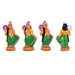 Krishna Murti With Gopiyar Clay Golu Bommai Set - 9 X 3.5 Inches | Giri Golu Doll/ Navaratri Golu Bommai/ Gombe - Clay Kolu Bommai