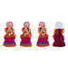 Ashtalakshmi Idol Paper Mache Golu Bommai Set - 12 X 8 Inches | Giri Golu Doll/ Navaratri Golu Bommai/ Gombe - Paper Mache Kolu Bommai