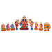 Lalithambikai Clay Golu Bommai Set - 10 Inches | Giri Golu Doll/ Navaratri Golu Bomma/ Gombe/ Bommai - Clay Kolu Bommai