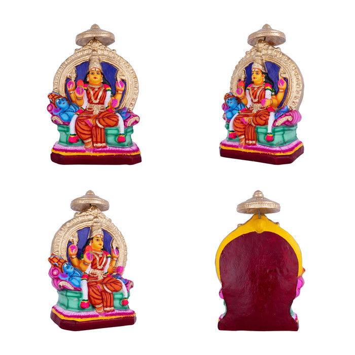 Lalithambikai Clay Golu Bommai Set - 10 Inches | Giri Golu Doll/ Navaratri Golu Bomma/ Gombe/ Bommai - Clay Kolu Bommai