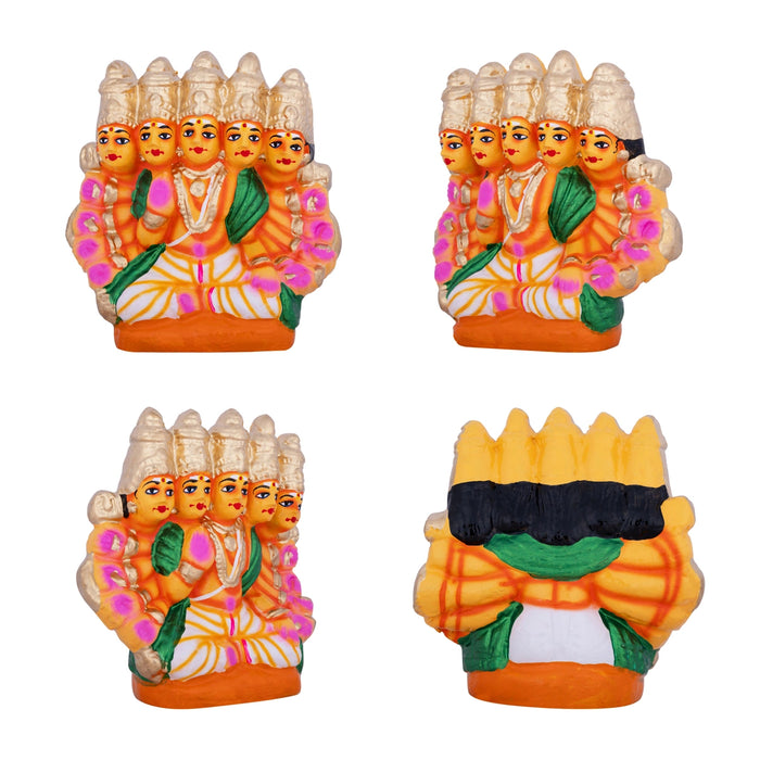 Lalithambikai Clay Golu Bommai Set - 10 Inches | Giri Golu Doll/ Navaratri Golu Bomma/ Gombe/ Bommai - Clay Kolu Bommai