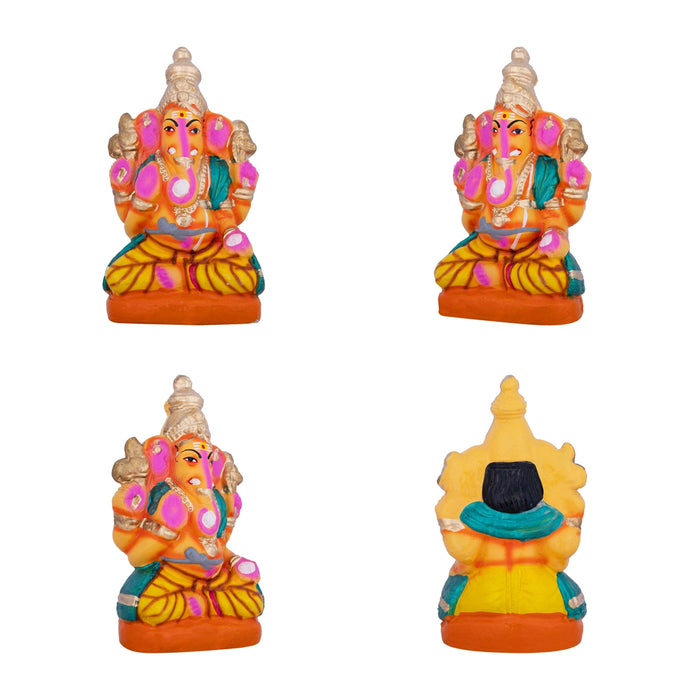 Lalithambikai Clay Golu Bommai Set - 10 Inches | Giri Golu Doll/ Navaratri Golu Bomma/ Gombe/ Bommai - Clay Kolu Bommai