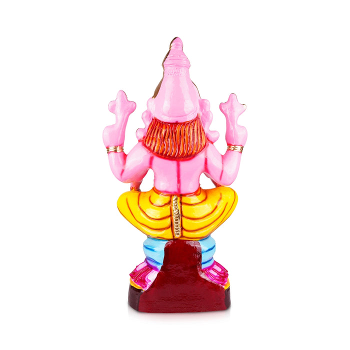 Yoga Narasimhar Paper Mache Golu Bommai - 24 x 11 Inches | Giri Golu Doll/ Navaratri Golu Bomma/Gombe