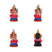 Ashtalakshmi Clay Golu Bommai Set - 8 x 3.5 Inches | Giri Golu Doll/ Navaratri Golu Bomma/Gombe/Bommai - Clay Kolu Bommai