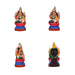 Ashtalakshmi Clay Golu Bommai Set - 8 x 3.5 Inches | Giri Golu Doll/ Navaratri Golu Bomma/Gombe/Bommai - Clay Kolu Bommai