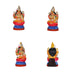 Ashtalakshmi Clay Golu Bommai Set - 8 x 3.5 Inches | Giri Golu Doll/ Navaratri Golu Bomma/Gombe/Bommai - Clay Kolu Bommai
