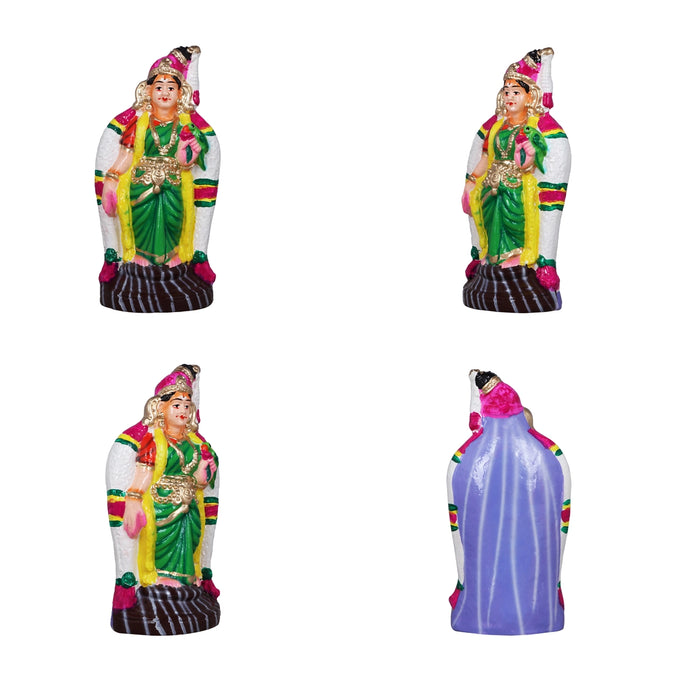 Andal Jananam Clay Golu Bommai Set - 8.5 x 3.5 Inches | Giri Golu Doll/ Navaratri Golu Bomma/Gombe/Bommai - Clay Kolu Bommai