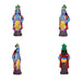 Andal Jananam Clay Golu Bommai Set - 8.5 x 3.5 Inches | Giri Golu Doll/ Navaratri Golu Bomma/Gombe/Bommai - Clay Kolu Bommai