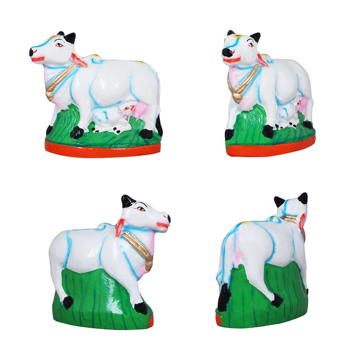 Andal Jananam Clay Golu Bommai Set - 8.5 x 3.5 Inches | Giri Golu Doll/ Navaratri Golu Bomma/Gombe/Bommai - Clay Kolu Bommai